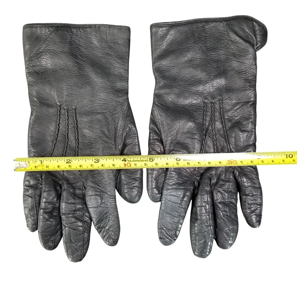 Gloves by Superb‎ Vintage Black Leather Gloves Made in Italy Size 6.5